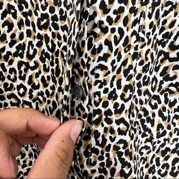 J. Crew animal print blouse 4 - Picture 6 of 8
